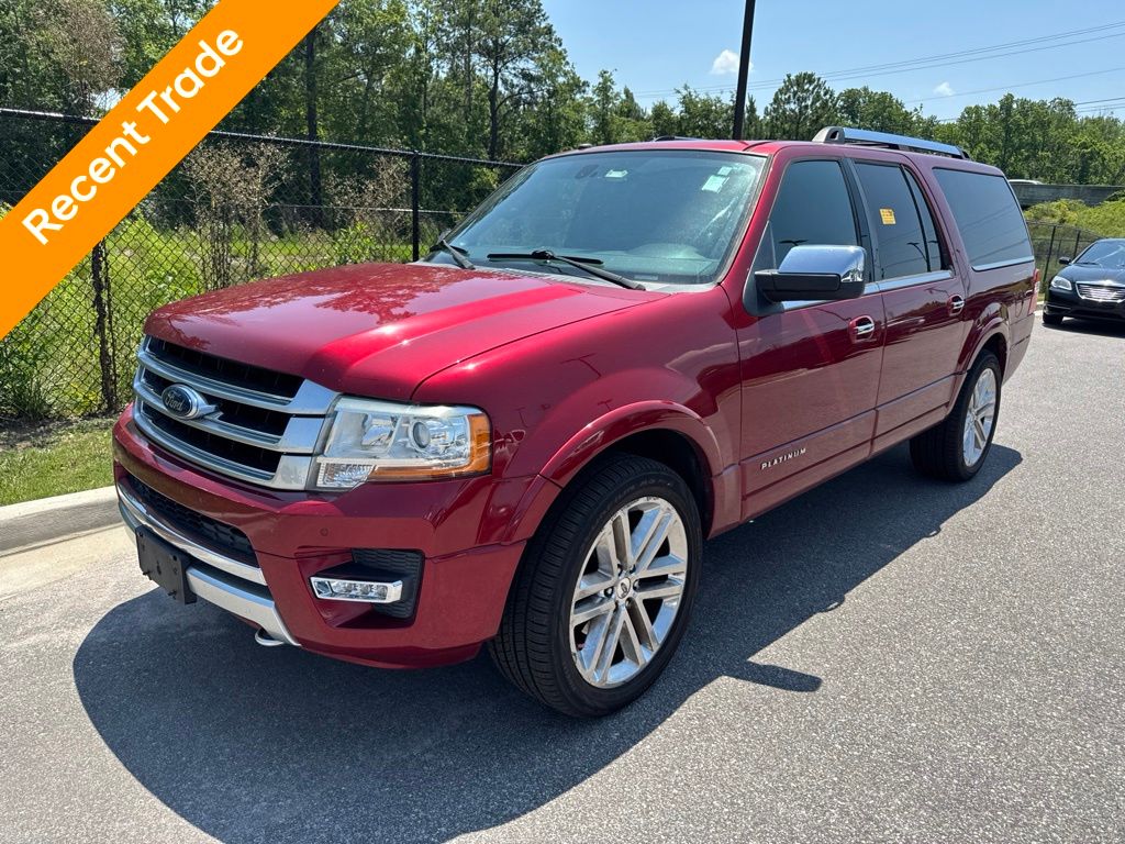 Ruby Red Metallic 2017 Ford Expedition EL Platinum 4WD SUV / Crossover Four-Wheel Drive 6-Speed Automatic