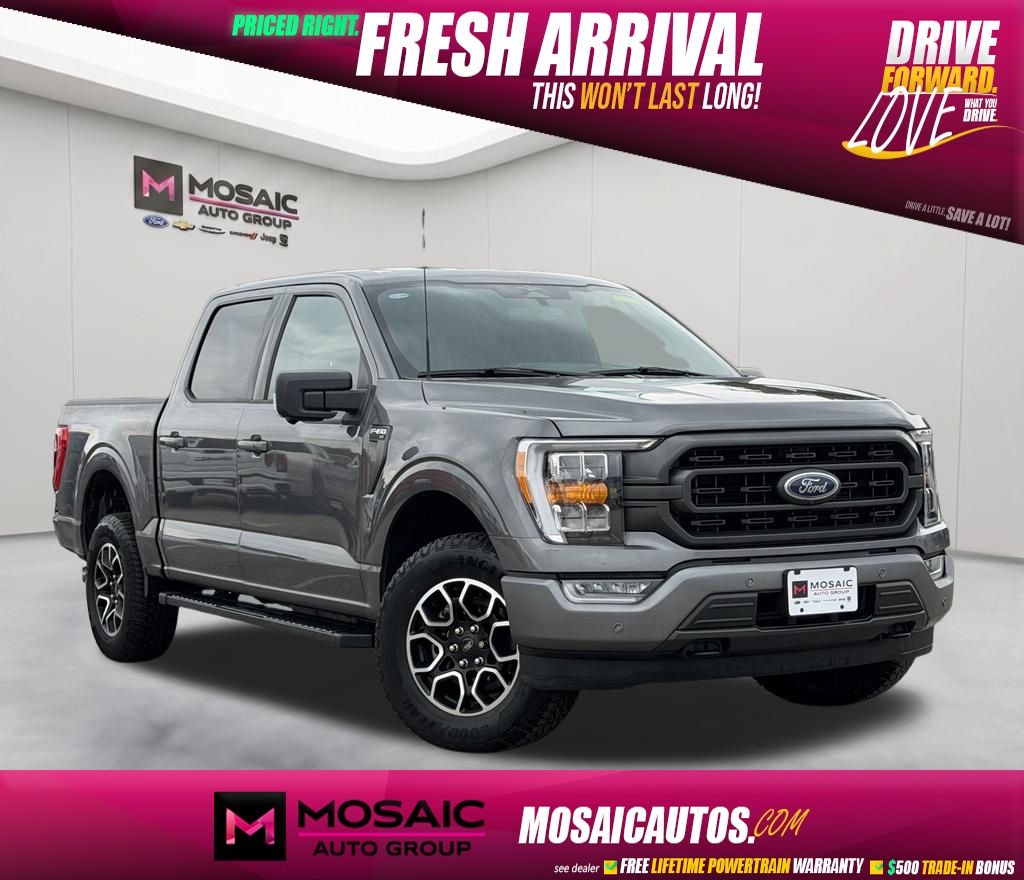 Gray 2023 Ford F-150 Pickup Truck Four-Wheel Drive Automatic