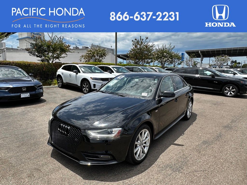 Brilliant Black 2016 Audi A4 Sedan Front-Wheel Drive Continuously Variable Transmission