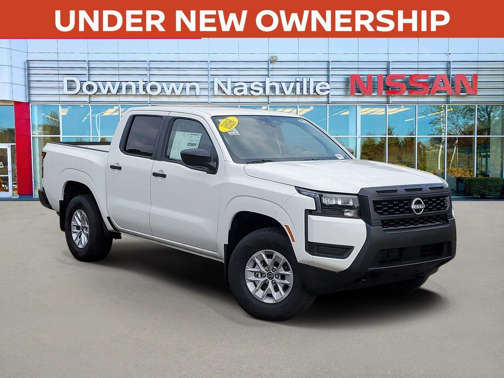Glacier White 2026 Nissan Frontier Pickup Truck Four-Wheel Drive 9-Speed Automatic Overdrive