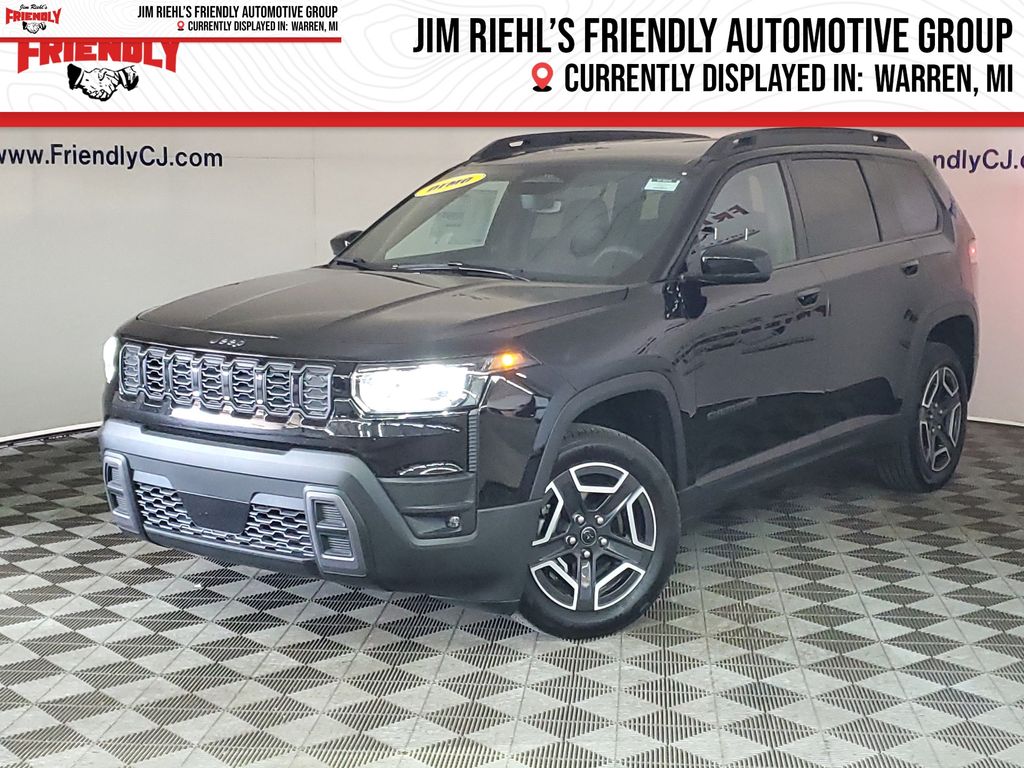 Diamond Black Crystal Pearlcoat 2026 Jeep Cherokee SUV / Crossover Four-Wheel Drive Continuously Variable Transmission