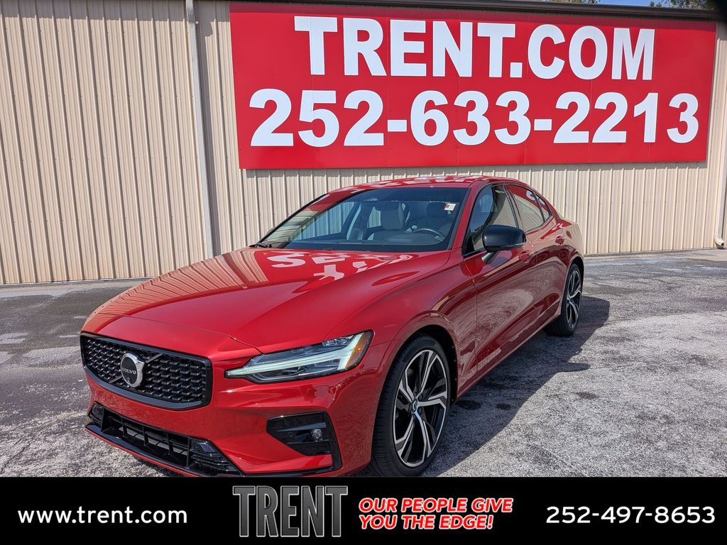 Fusion Red Metallic 2024 Volvo S60 B5 Plus Dark Theme FWD Sedan Front-Wheel Drive Automatic
