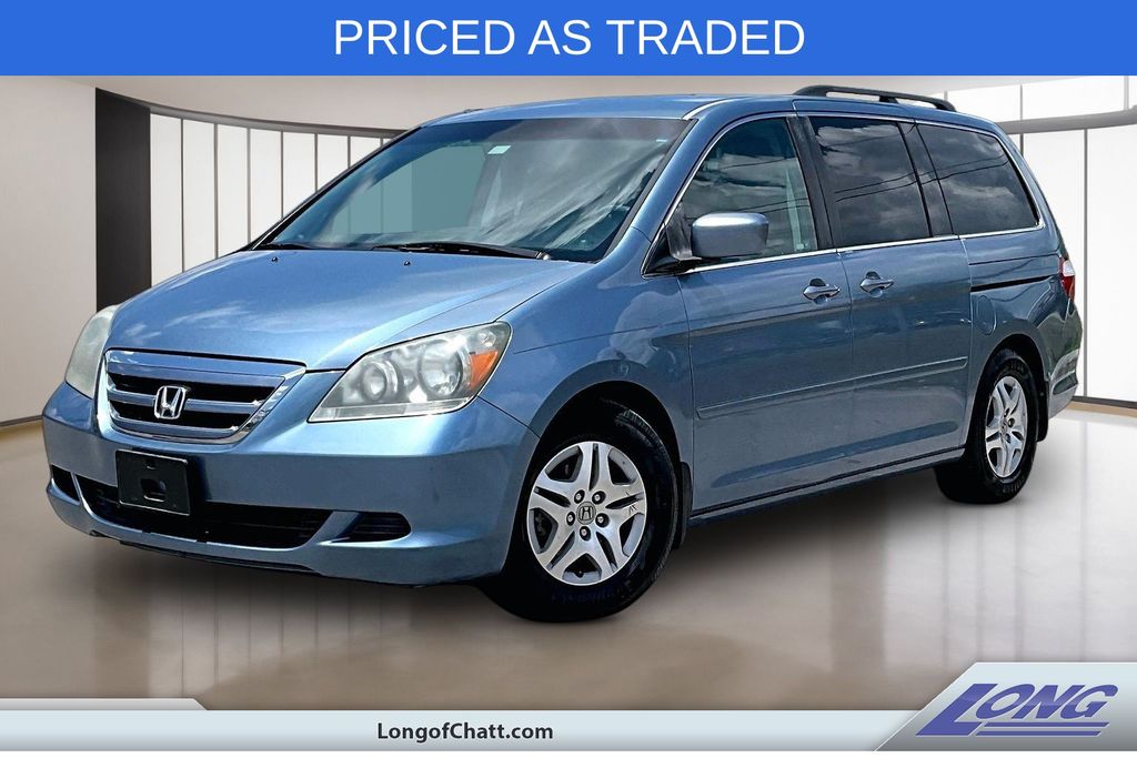 Blue 2007 Honda Odyssey Minivan Front-Wheel Drive 5-Speed Automatic Overdrive