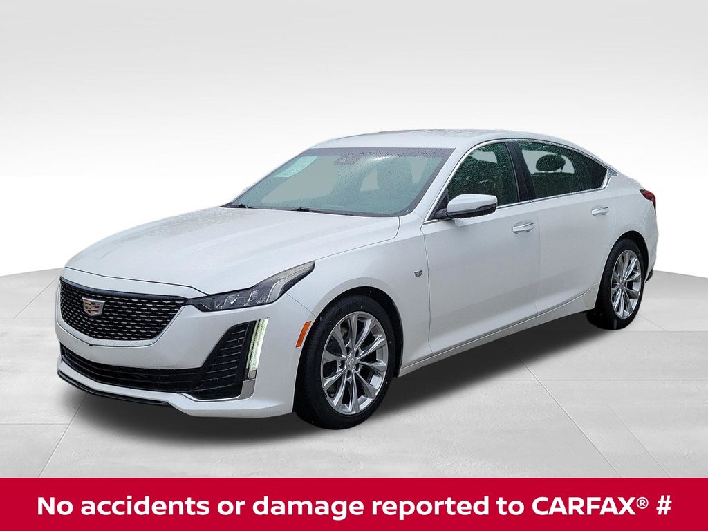 Crystal White Tricoat 2020 Cadillac CT5 Sedan Rear-Wheel Drive Automatic