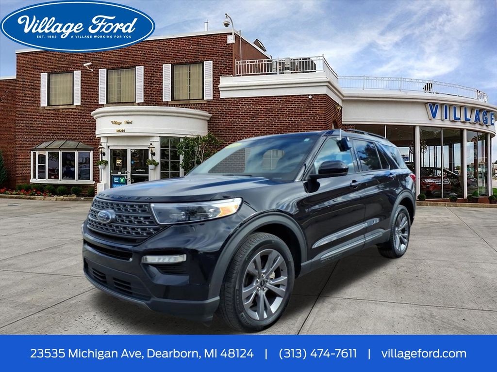 Black Metallic 2023 Ford Explorer XLT AWD SUV / Crossover All-Wheel Drive Automatic