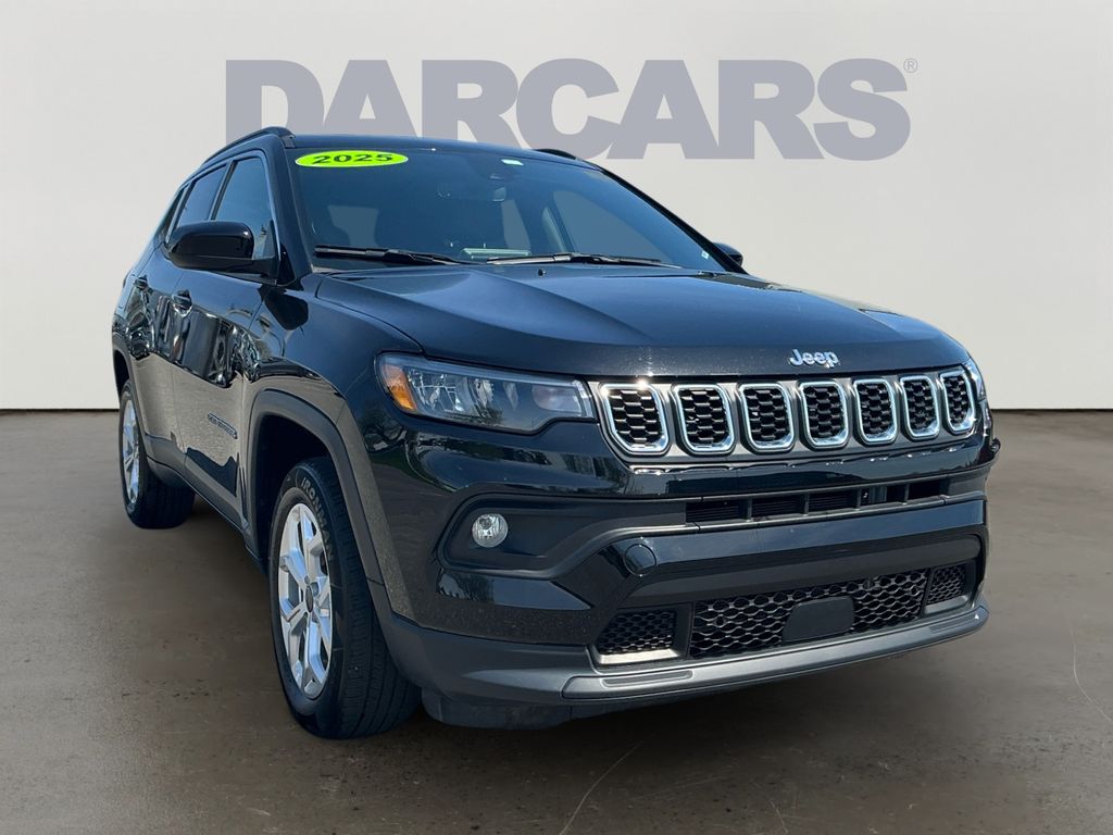 Diamond Black Crystal Pearlcoat 2025 Jeep Compass SUV / Crossover Four-Wheel Drive 8-Speed Automatic