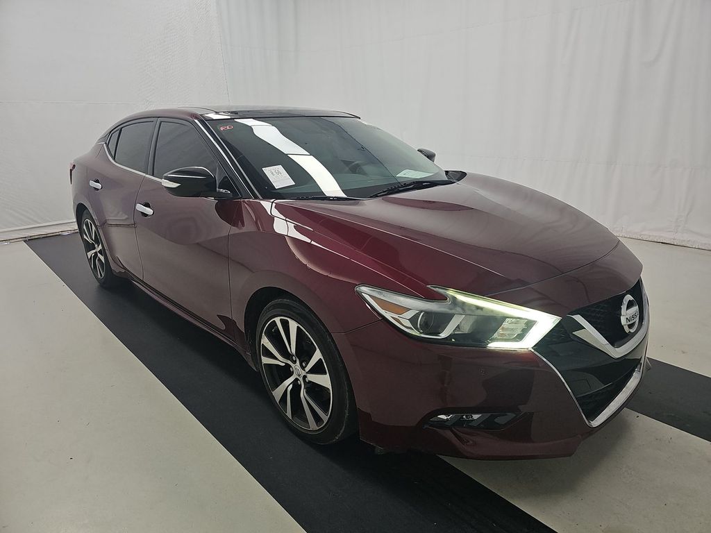 Red 2018 Nissan Maxima Sedan Front-Wheel Drive Continuously Variable Transmission
