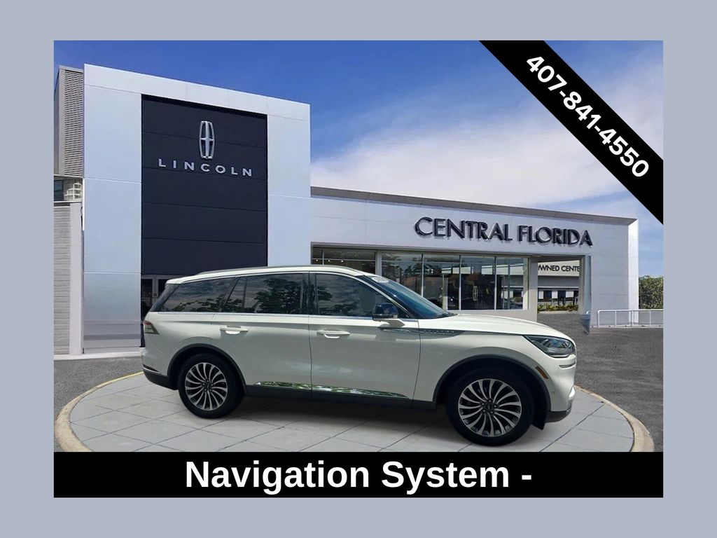 White Metallic 2020 Lincoln Aviator SUV / Crossover Rear-Wheel Drive Automatic