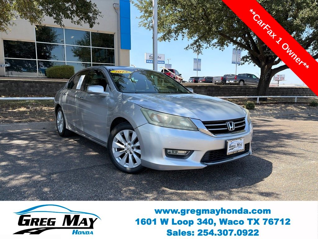 Alabaster Silver Metallic 2013 Honda Accord Sedan Front-Wheel Drive 6-Speed Automatic
