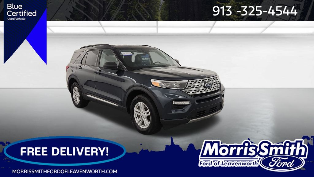 Stone Blue Metallic 2024 Ford Explorer XLT AWD SUV / Crossover All-Wheel Drive Automatic