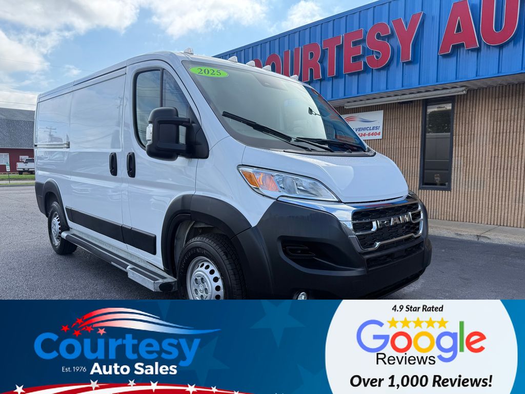 Bright White Clearcoat 2025 RAM ProMaster Van Front-Wheel Drive 9-Speed Automatic