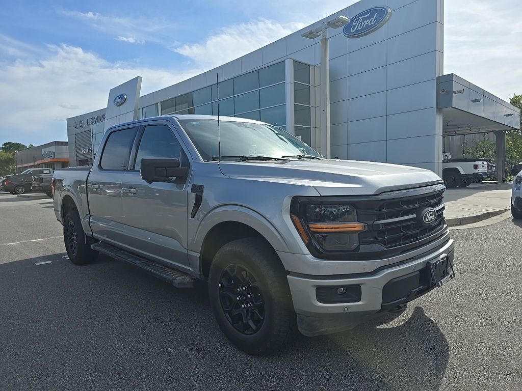 Iconic Silver Metallic 2024 Ford F-150 Pickup Truck Four-Wheel Drive Automatic