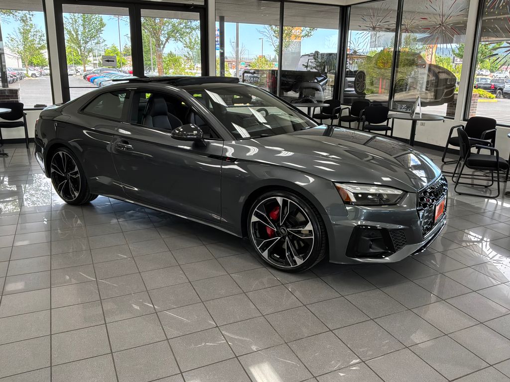 Gray 2023 Audi S5 Coupe All-Wheel Drive 8-Speed Automatic