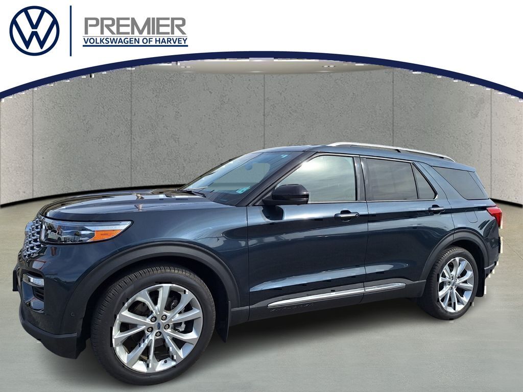 Blue Metallic 2022 Ford Explorer SUV / Crossover Rear-Wheel Drive Automatic