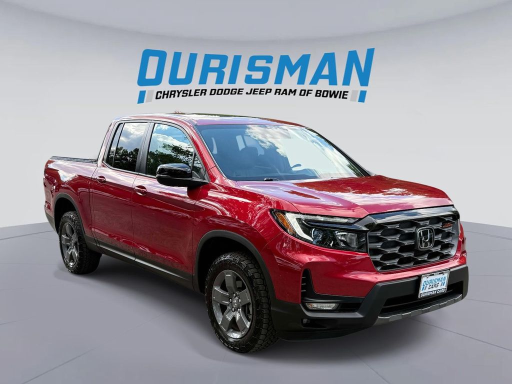 Radiant Red Metallic II 2024 Honda Ridgeline Pickup Truck All-Wheel Drive 9-Speed Automatic