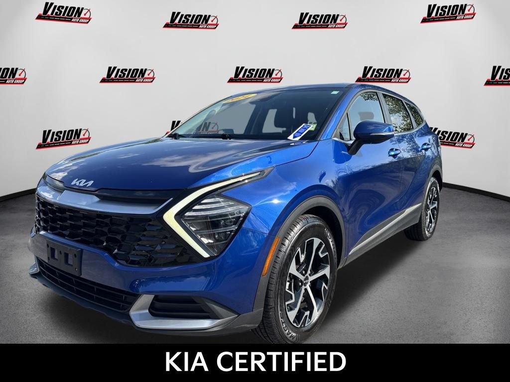 Sapphire Blue 2024 Kia Sportage SUV / Crossover Front-Wheel Drive 8-Speed Automatic