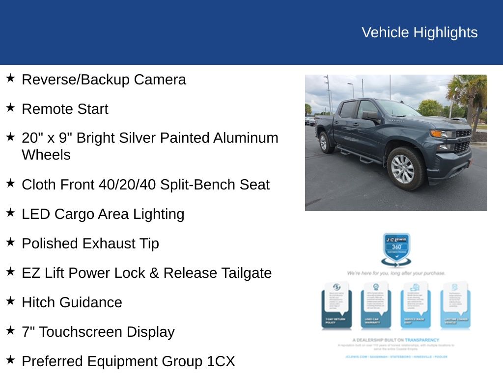 2020 Chevrolet Silverado 1500 4WD Crew Cab Short Bed Custom