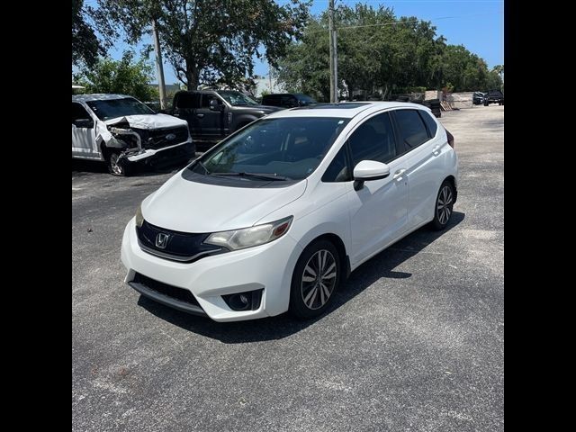 White 2016 Honda Fit Hatchback Front-Wheel Drive Continuously Variable Transmission