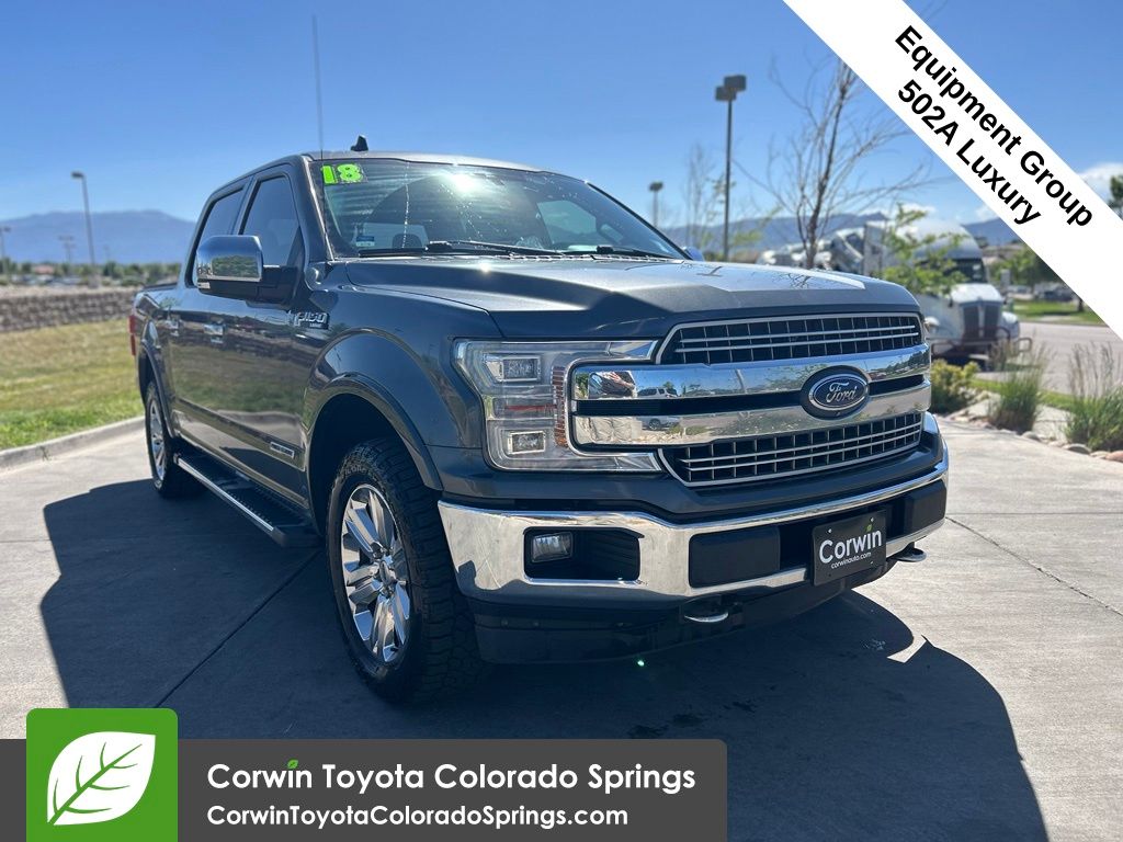 Gray (Magnetic) 2018 Ford F-150 Pickup Truck Four-Wheel Drive Automatic