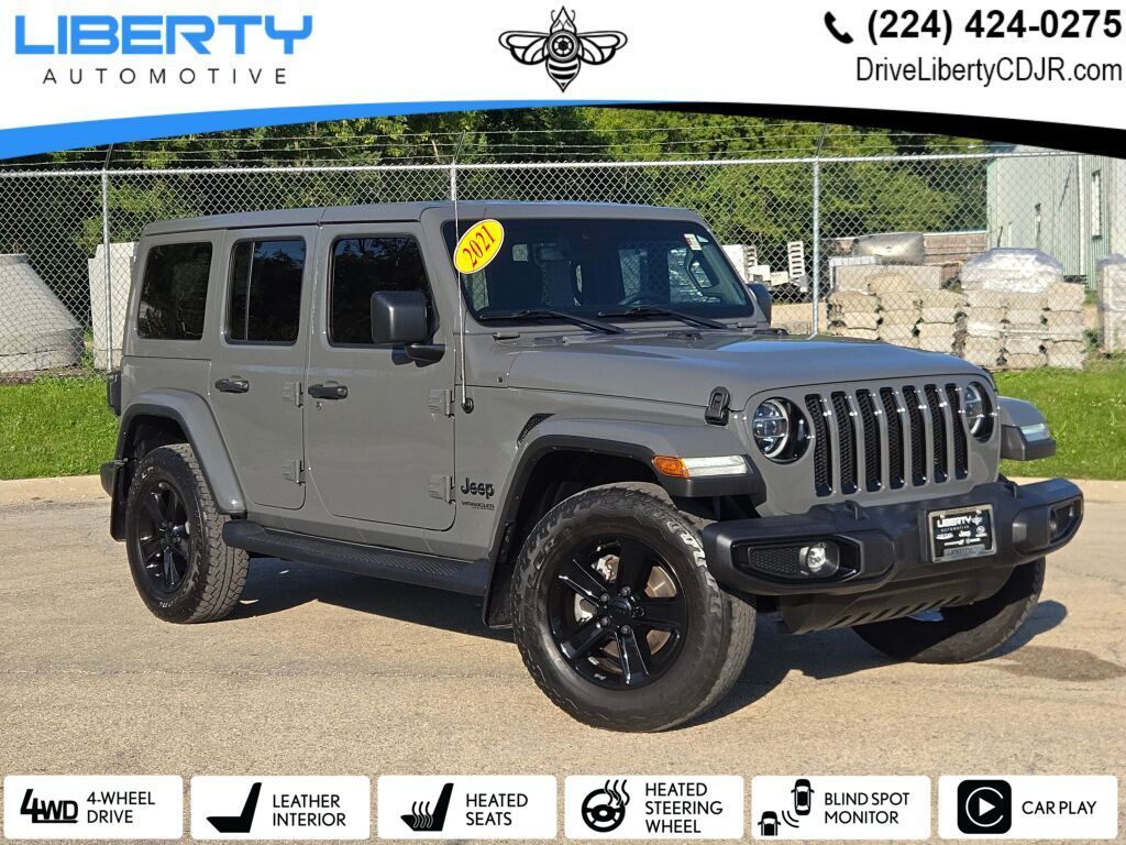 Sting-Gray Clearcoat 2021 Jeep Wrangler SUV / Crossover Four-Wheel Drive 8-Speed Automatic