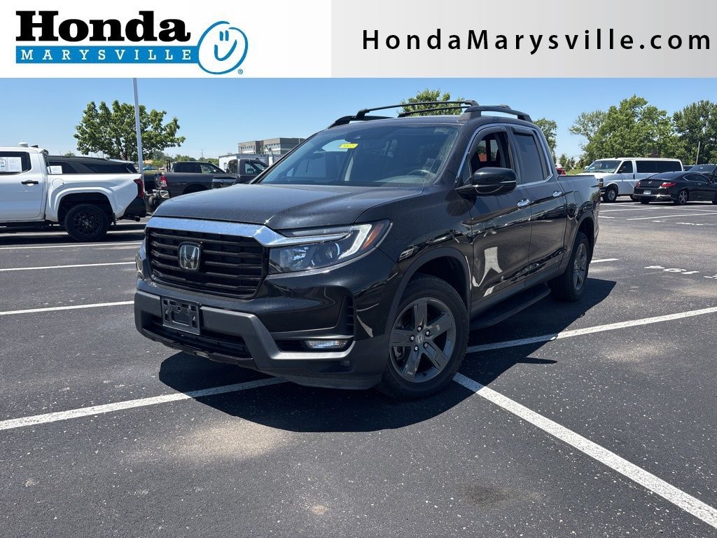 Crystal Black Pearl 2023 Honda Ridgeline RTL-E AWD Pickup Truck All-Wheel Drive 9-Speed Automatic