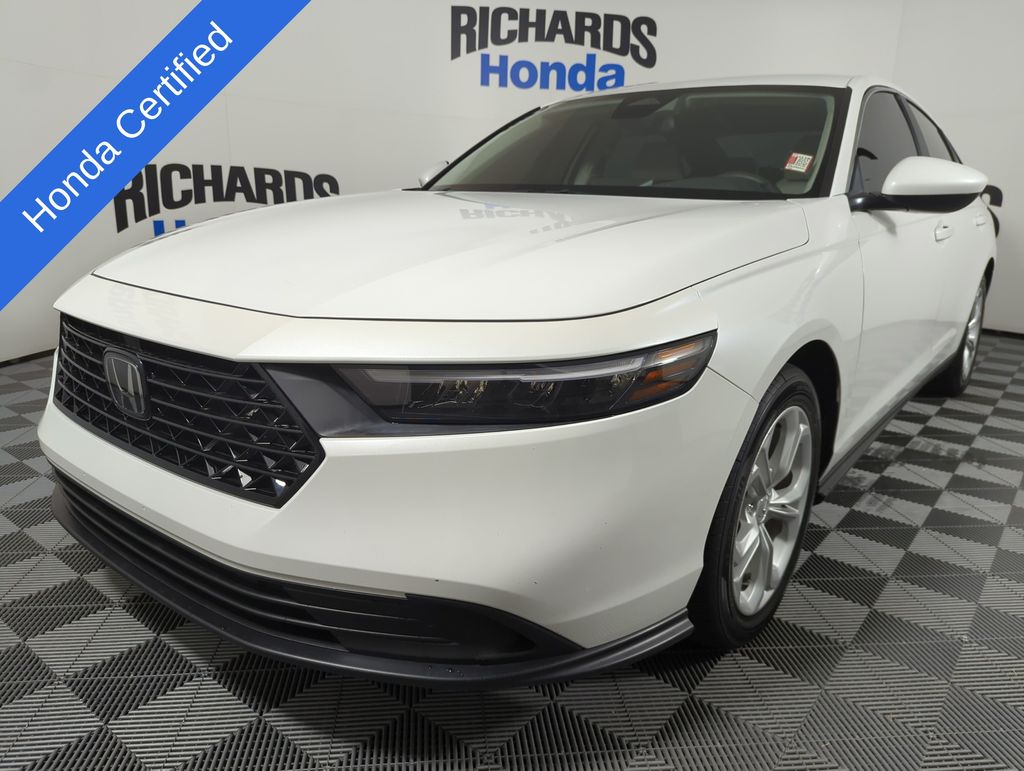Platinum White Pearl 2023 Honda Accord LX FWD Sedan Front-Wheel Drive Continuously Variable Transmission