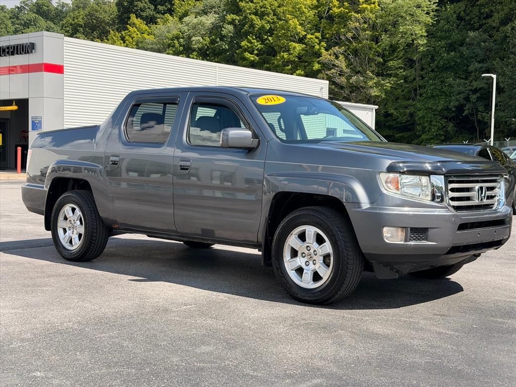 Gray 2013 Honda Ridgeline Pickup Truck Four-Wheel Drive 5-Speed Automatic