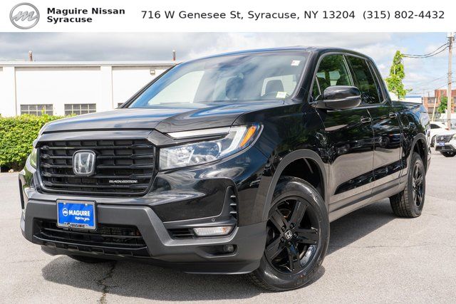 Black 2021 Honda Ridgeline Pickup Truck All-Wheel Drive 9-Speed Automatic