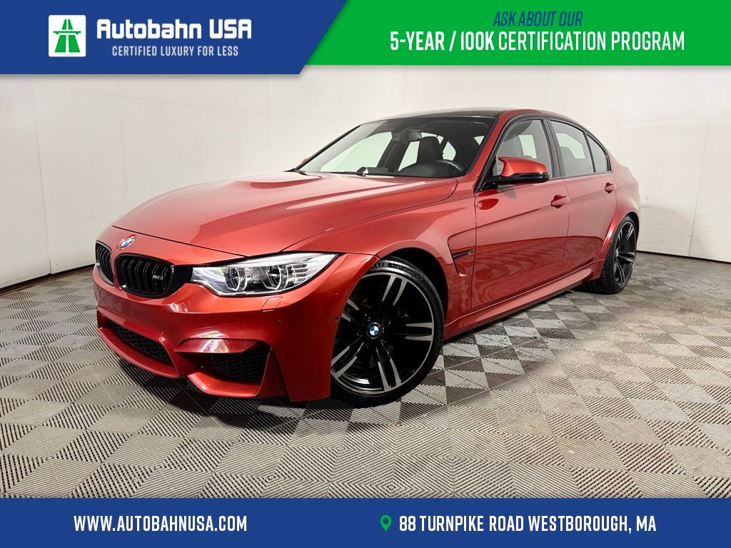 Sakhir Orange Metallic 2016 BMW M3 Sedan Rear-Wheel Drive 6-Speed Manual