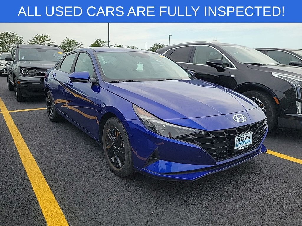 Intense Blue 2023 Hyundai Elantra Sedan Front-Wheel Drive Continuously Variable Transmission