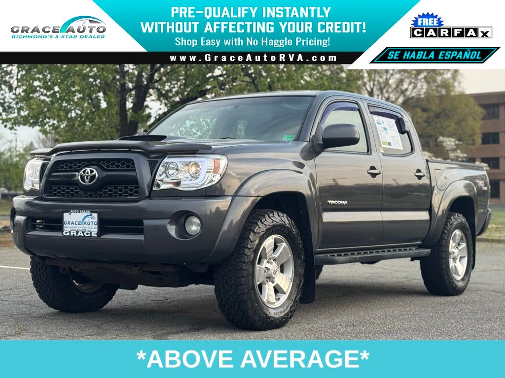 Magnetic Gray Metallic 2011 Toyota Tacoma Double Cab V6 4WD Pickup Truck Four-Wheel Drive 5-Speed Automatic Overdrive