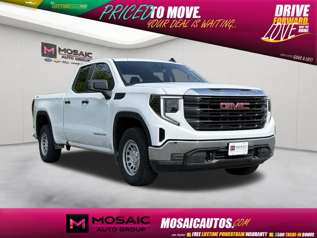 Summit White 2024 GMC Sierra 1500 Pickup Truck Four-Wheel Drive 8-Speed Automatic