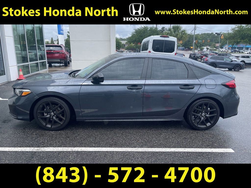 2025 Honda Civic Sport Gray at Stokes Honda North