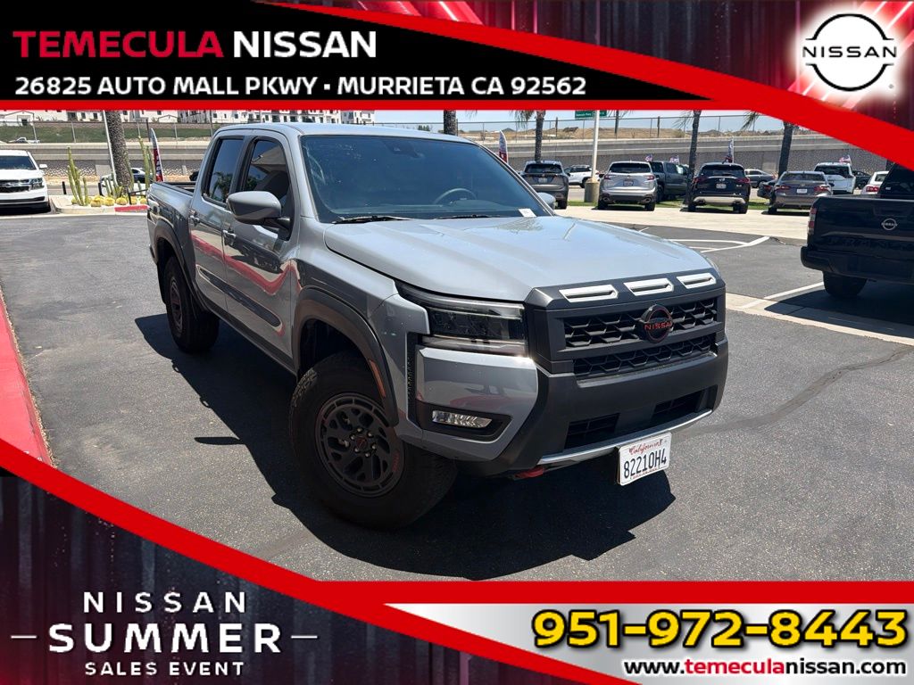 Boulder Gray 2025 Nissan Frontier Pickup Truck Four-Wheel Drive 9-Speed Automatic Overdrive
