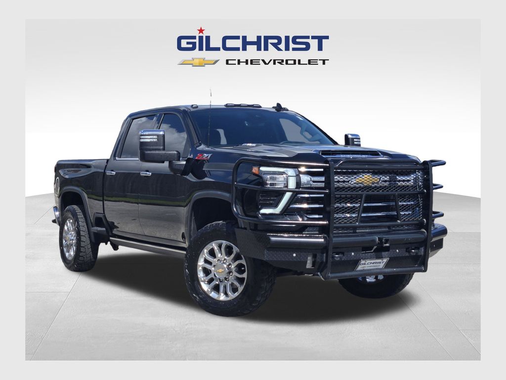 Black 2024 Chevrolet Silverado 2500HD LTZ Crew Cab 4WD Pickup Truck Four-Wheel Drive Automatic