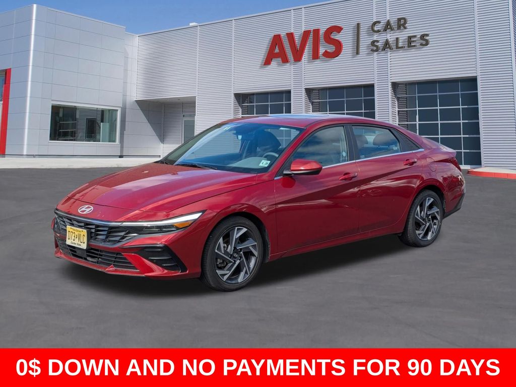 Ultimate Red 2025 Hyundai Elantra SEL Convenience FWD Sedan Front-Wheel Drive Continuously Variable Transmission