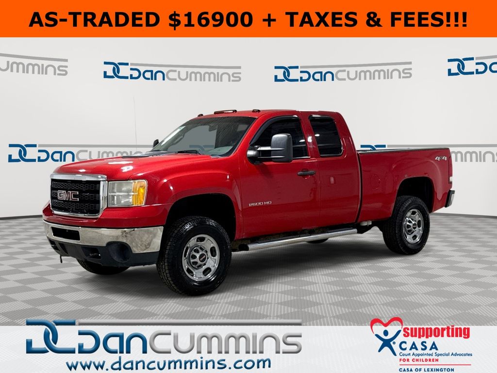 Fire Red 2013 GMC Sierra 2500HD Work Truck Ext. Cab SB 4WD Pickup Truck Four-Wheel Drive 6-Speed Automatic