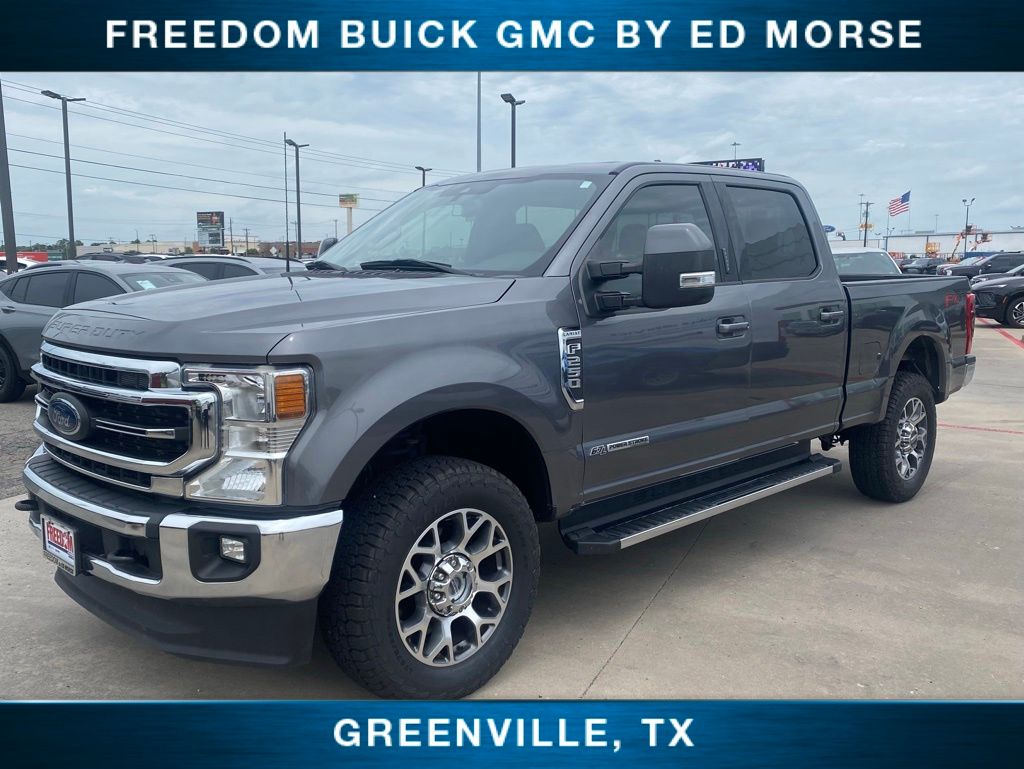 Gray Metallic 2021 Ford F-250 Super Duty Pickup Truck Four-Wheel Drive Automatic