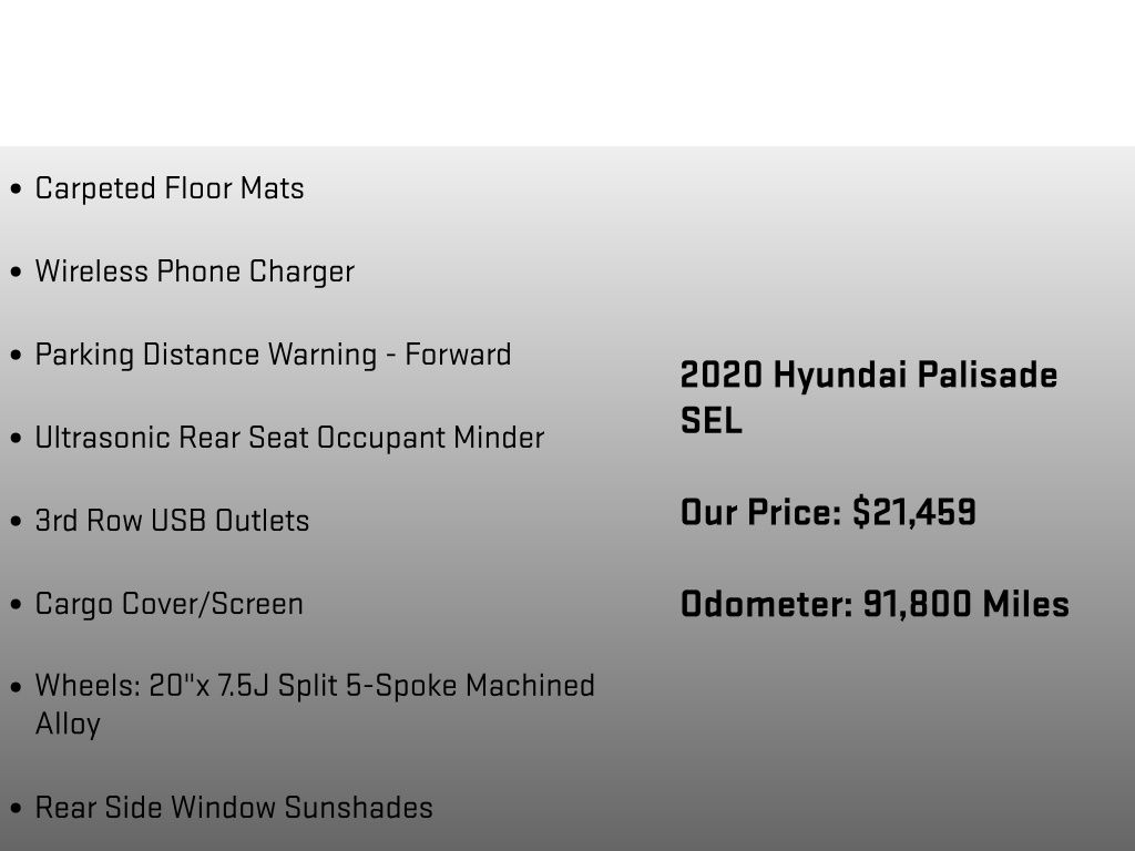 2020 Hyundai Palisade SEL Silver at Luther Ford