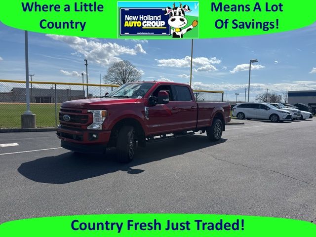 Red Metallic 2022 Ford F-350 Super Duty Lariat Crew Cab 4WD Pickup Truck Four-Wheel Drive Automatic