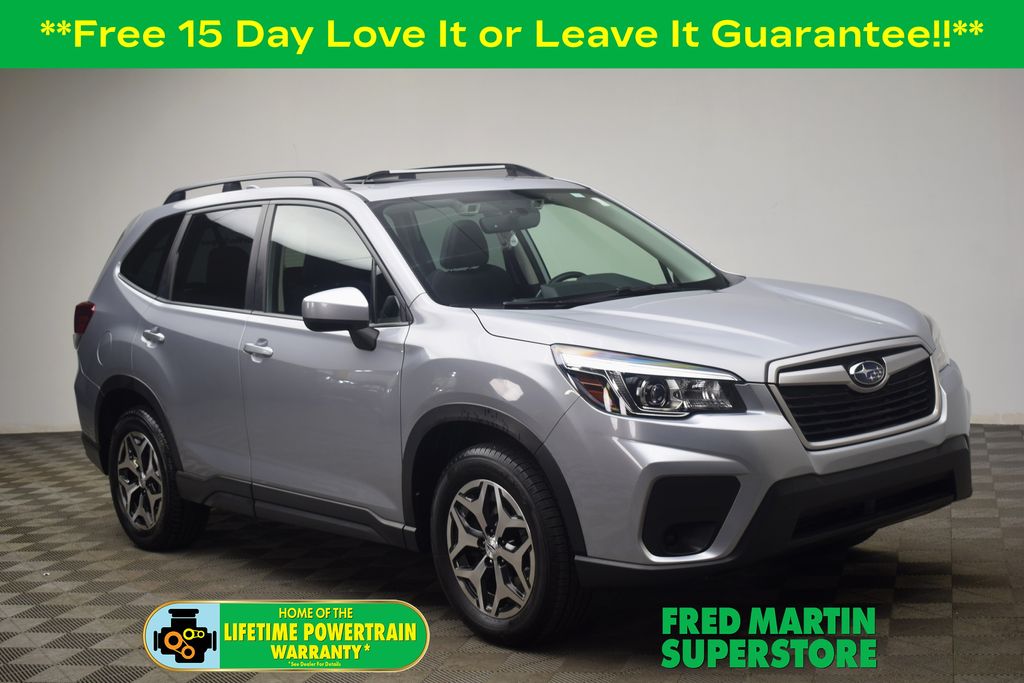 Ice Silver Metallic 2020 Subaru Forester 2.5i Premium AWD SUV / Crossover All-Wheel Drive Continuously Variable Transmission