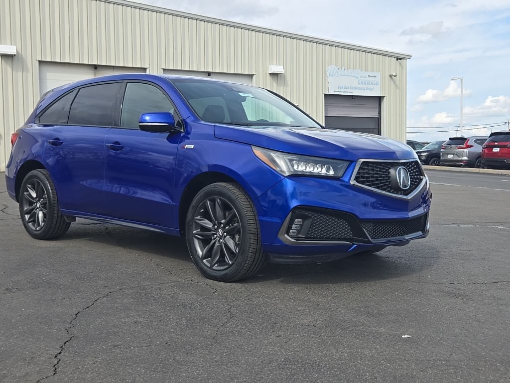 Apex Blue Pearl 2020 Acura MDX SH-AWD with Technology and A-SPEC Package SUV / Crossover All-Wheel Drive 9-Speed Automatic