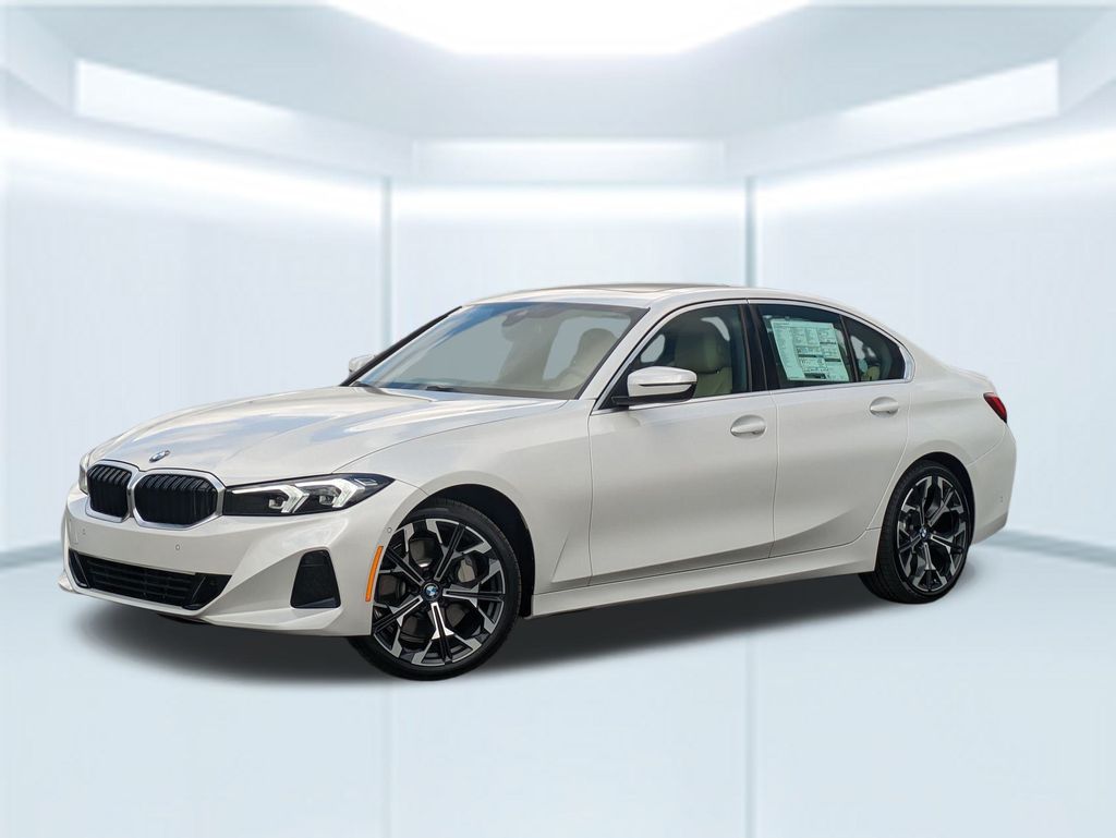 Mineral White Metallic 2025 BMW 3 Series Sedan Rear-Wheel Drive 8-Speed Automatic