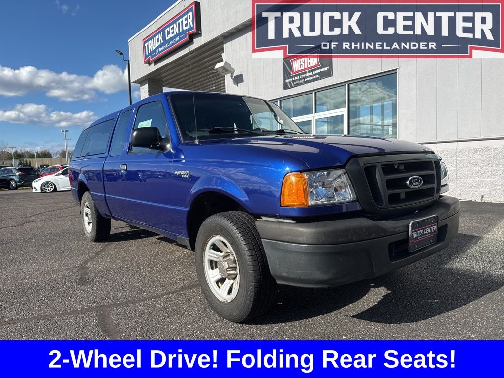 Blue 2005 Ford Ranger Pickup Truck 5-Speed Automatic Overdrive