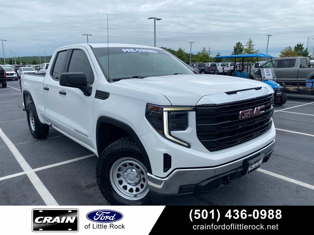 Summit White 2022 GMC Sierra 1500 Pickup Truck Four-Wheel Drive Automatic