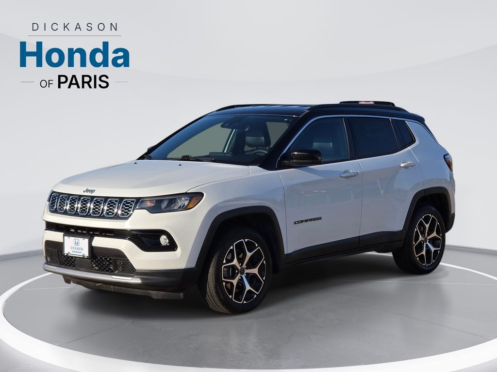 Bright White Clearcoat 2025 Jeep Compass SUV / Crossover Four-Wheel Drive 8-Speed Automatic