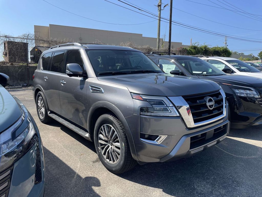Gray (Gun Metallic) 2023 Nissan Armada SUV / Crossover 4X2 7-Speed Automatic