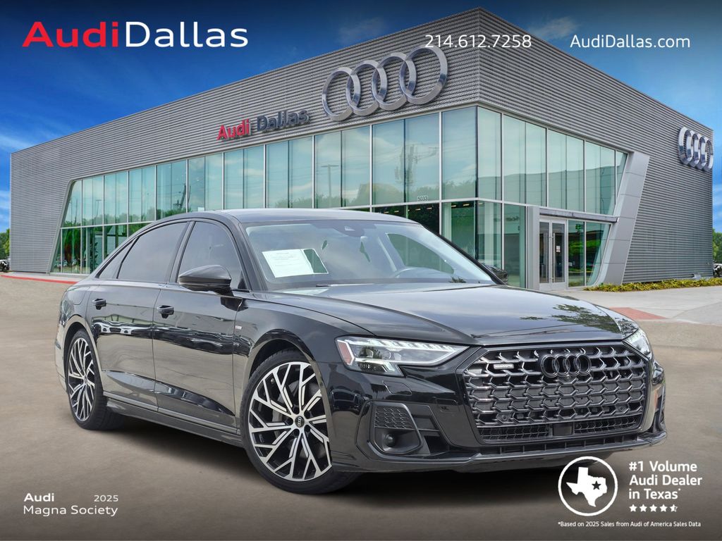 Mythos Black Metallic 2024 Audi A8 L quattro 55 TFSI Sedan All-Wheel Drive 8-Speed Automatic