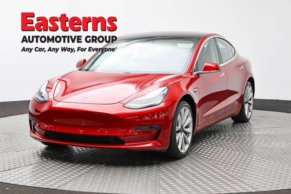Red Multi-Coat 2018 Tesla Model 3 Sedan Rear-Wheel Drive 1-Speed Automatic