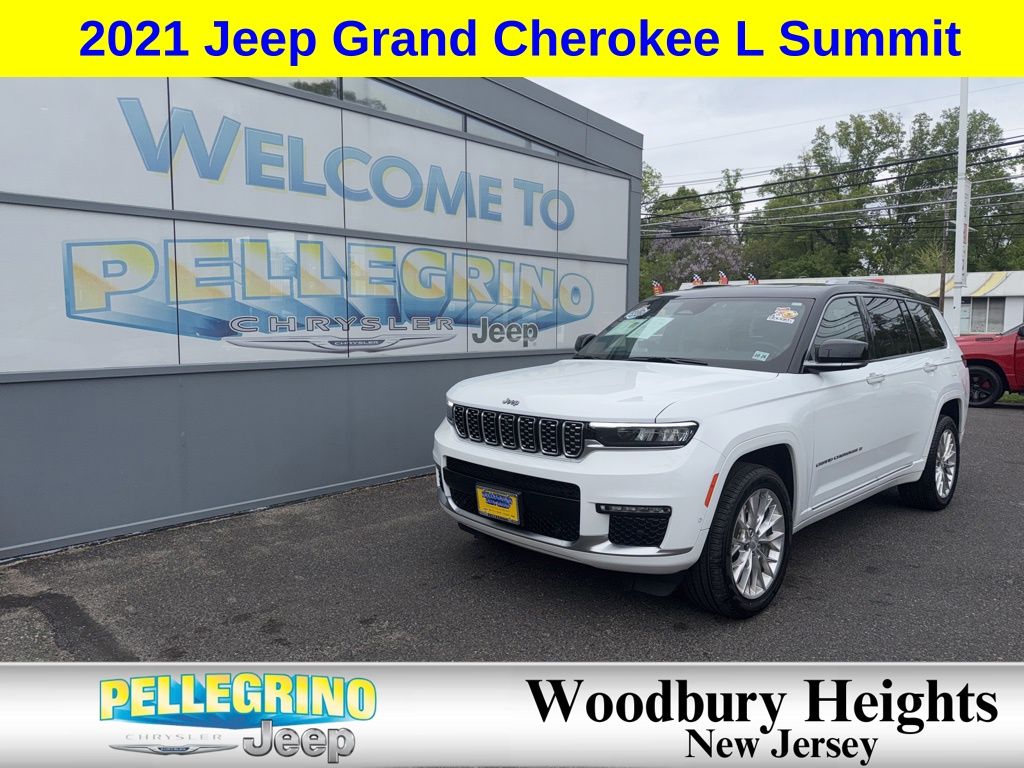 Bright White Clearcoat 2021 Jeep Grand Cherokee L Summit 4WD SUV / Crossover Four-Wheel Drive 8-Speed Automatic